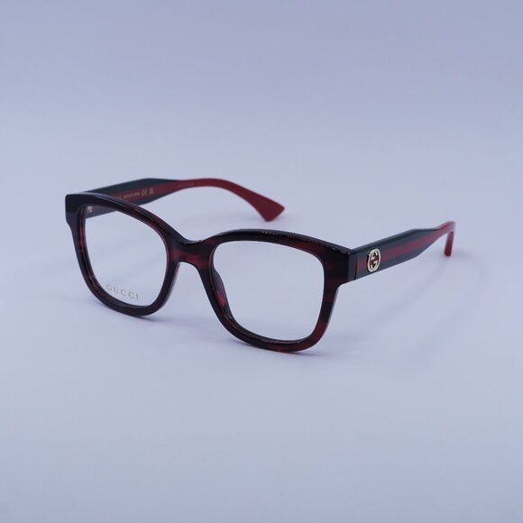 Gucci GG1863O 003 Eyeglasses Havana 51mm Square Frame - Picture 1 of 11